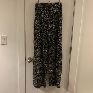 Nasty Gal Printed Wide Leg High Wasted Pants